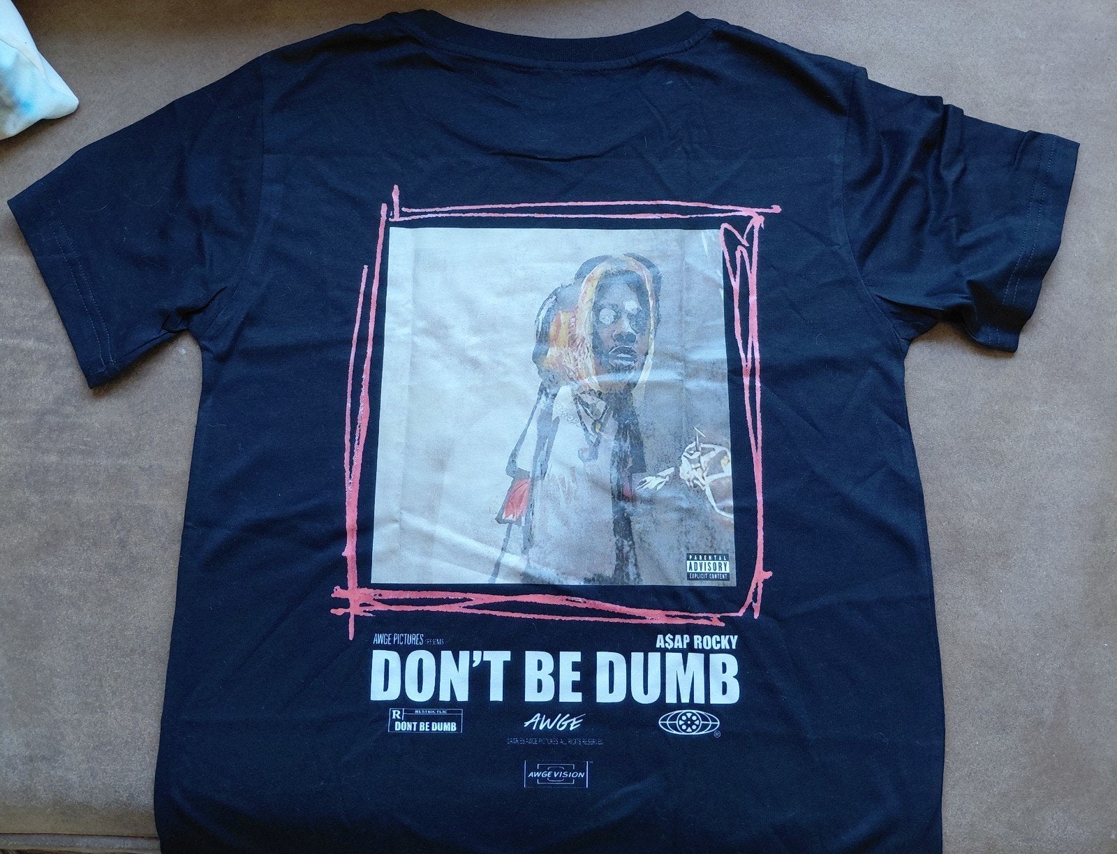 Nieuw A$AP Rocky 'Don't Be Dumb' T-shirt (Fan-merch/Replica), Ophalen of Verzenden, Nieuw, A$AP Rocky