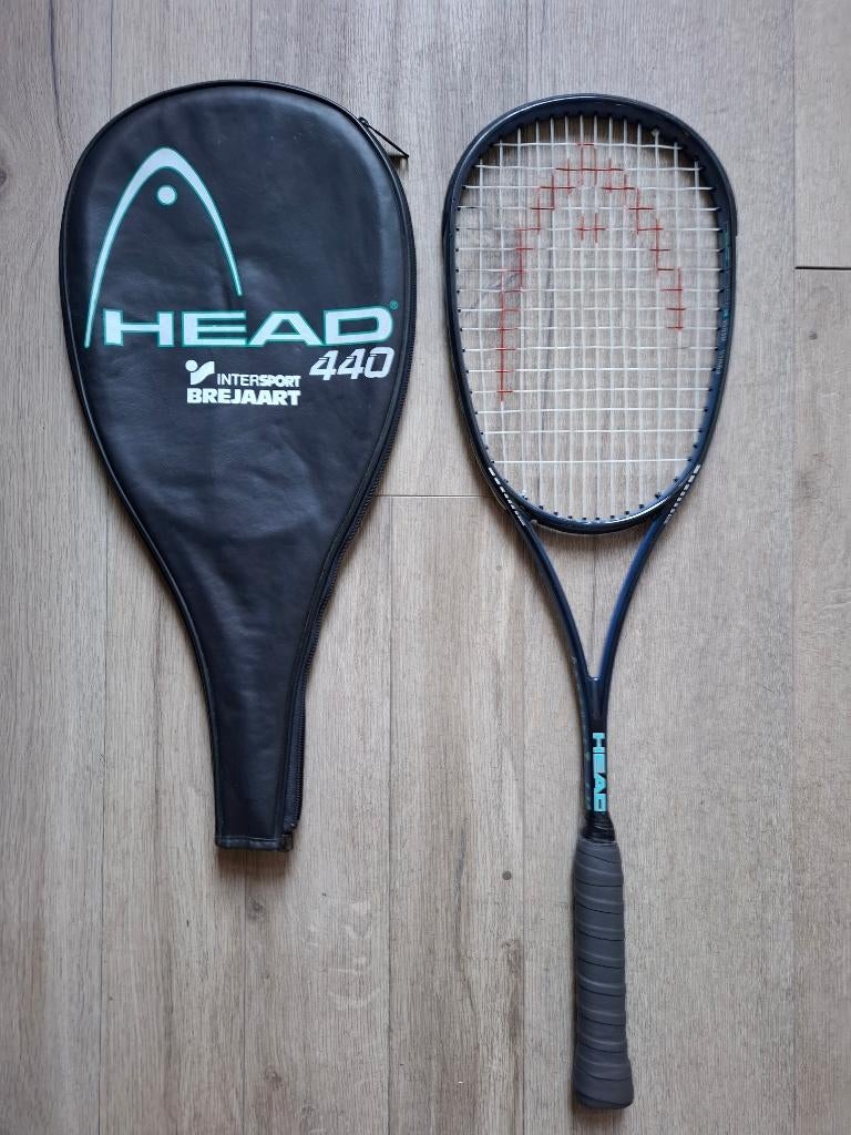 HEAD Conquest 440 squash racket, Sport en Fitness, Squash, Ophalen of Verzenden, Gebruikt, Racket, Met hoes
