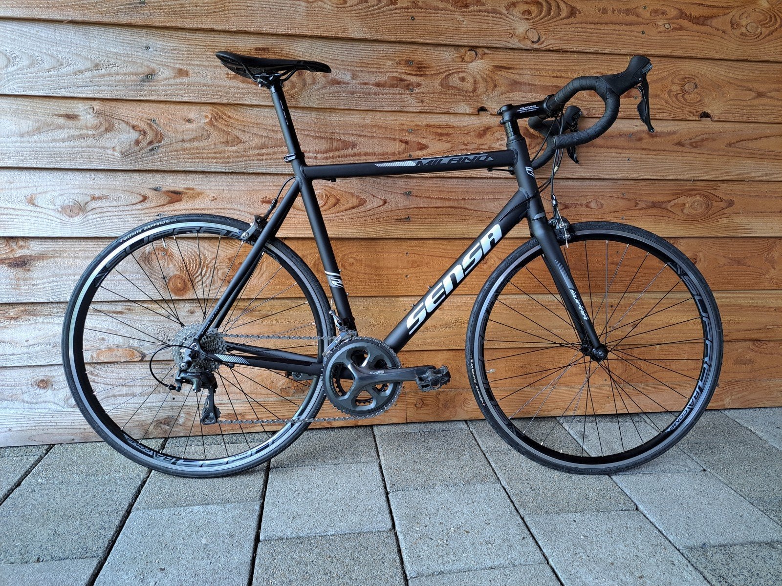 Sensa Milano mat zwart Z.G.A.N, Aluminium, Zo goed als nieuw, 57 tot 61 cm, Meer dan 20 versnellingen