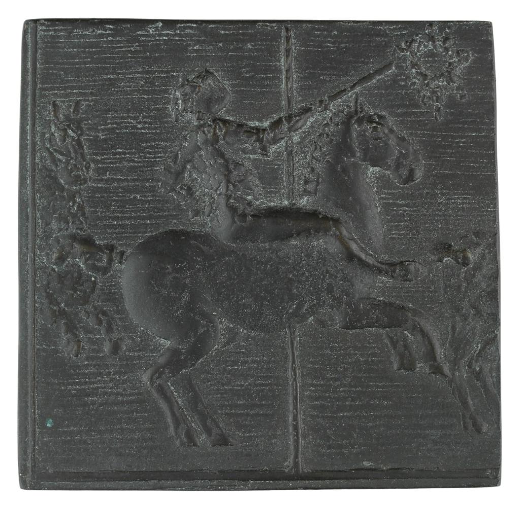 Adri van Rooijen BRONS RELIËF CARROUSEL, Verzenden, Brons, Nederland