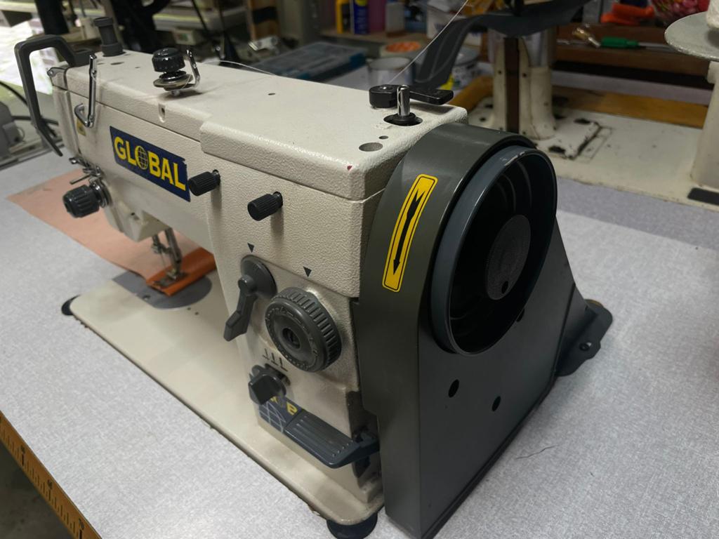 Industriële zigzag naaimachine Global ZZ509, Overige merken, Gebruikt, Ophalen of Verzenden, Naaimachine