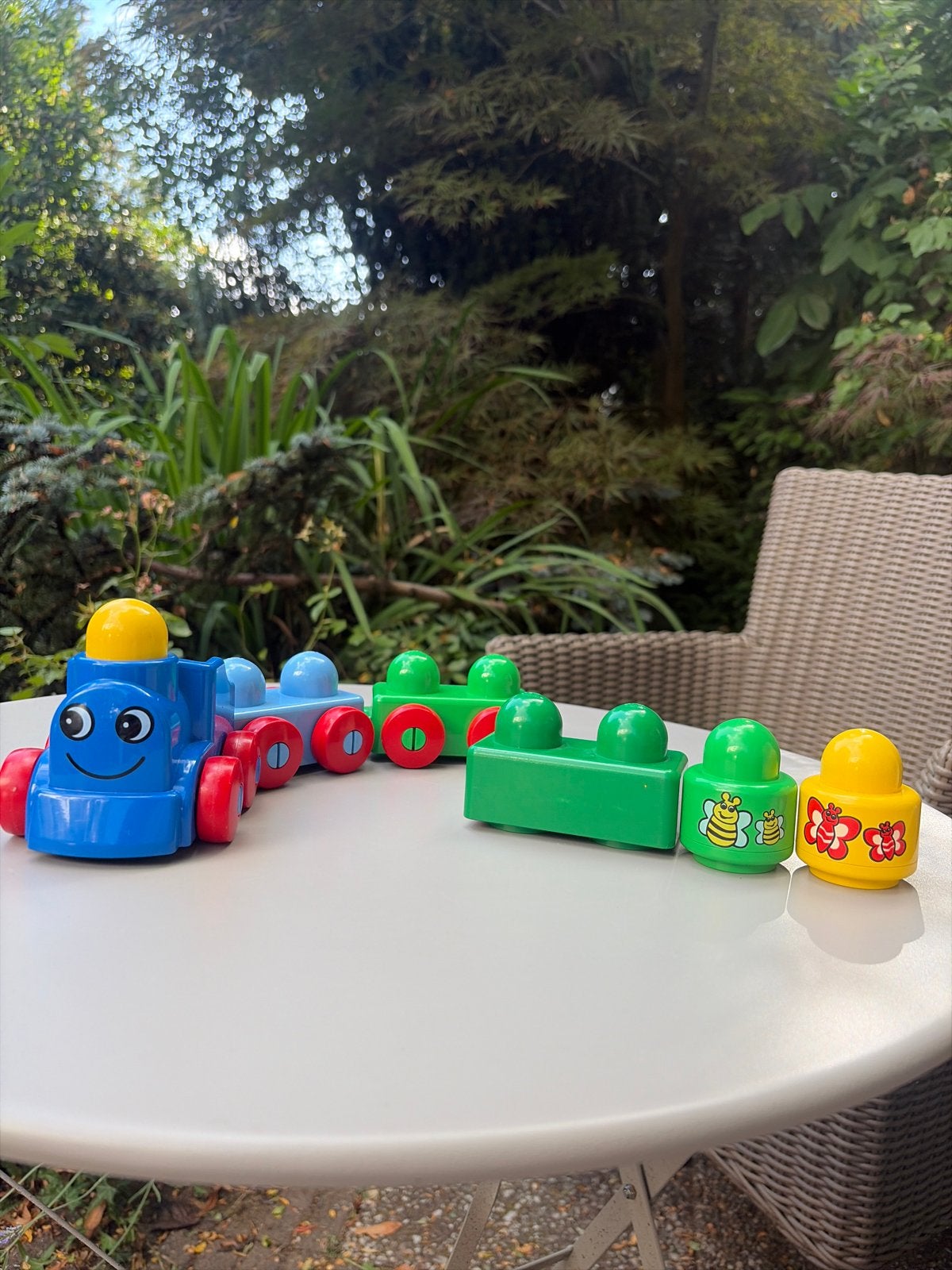 Duplo Lego Trein met Wagons en Blokken, Gebruikt, Ophalen of Verzenden, Duplo, Complete set