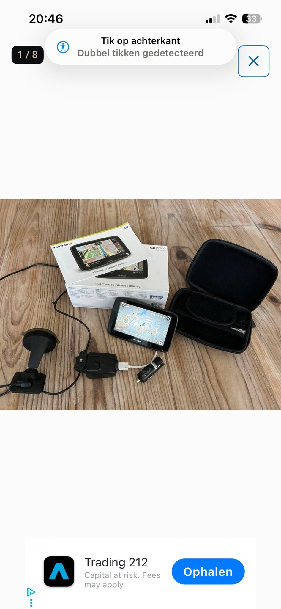 TomTom Go 5200 Wifi Navigatie met Lifetime Maps, Ophalen, Zo goed als nieuw