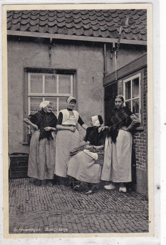 Scheveningen-Buurpraatje circa 1930, Verzenden, 1920 tot 1940, Ongelopen, Zuid-Holland