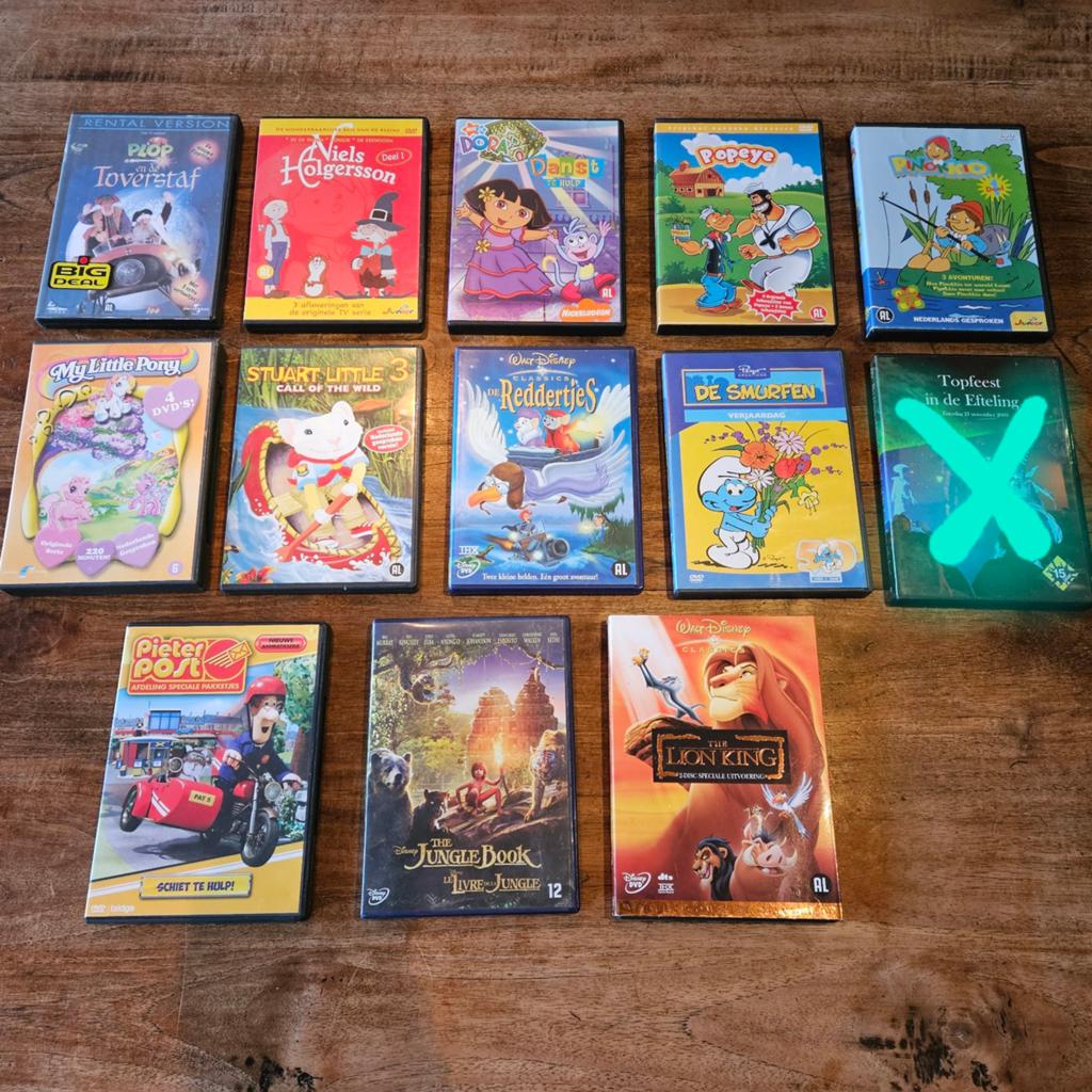 Kinderfilms op DVD o.a. Lion King, Alle leeftijden, Ophalen of Verzenden, Gebruikt