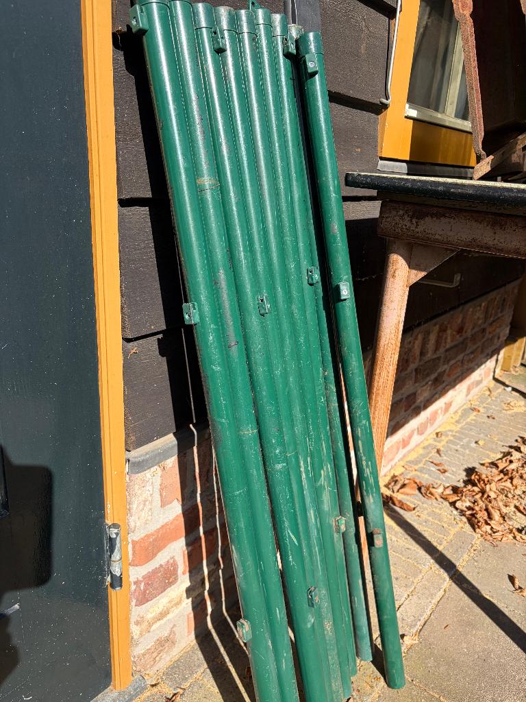 IJzeren paal voor hekwerk 105 cm hoog 35mm rond, Ophalen, Gebruikt, IJzer, Overige typen