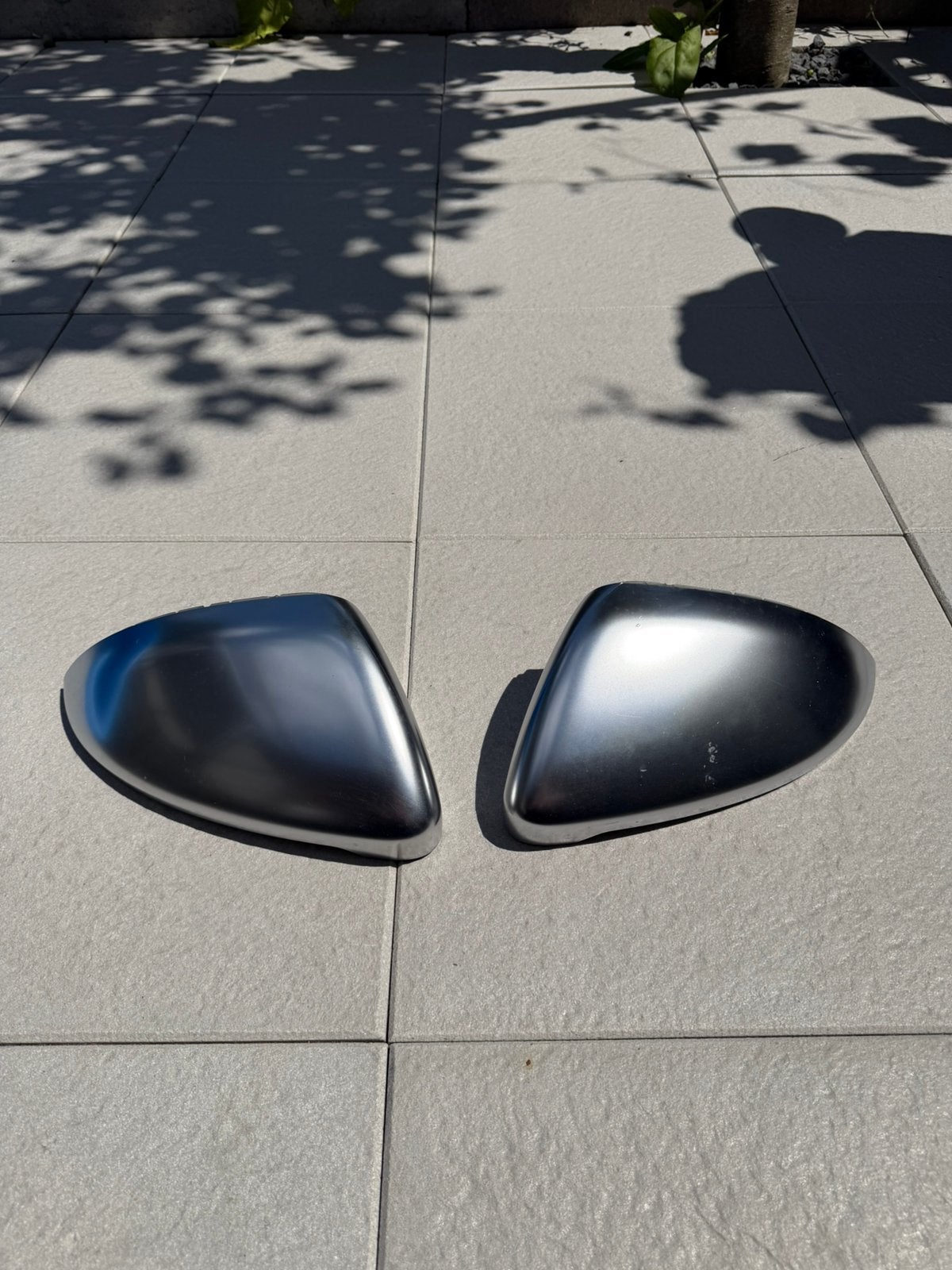 Volkswagen golf 7 R spiegelkappen zilver oem, Ophalen, Volkswagen