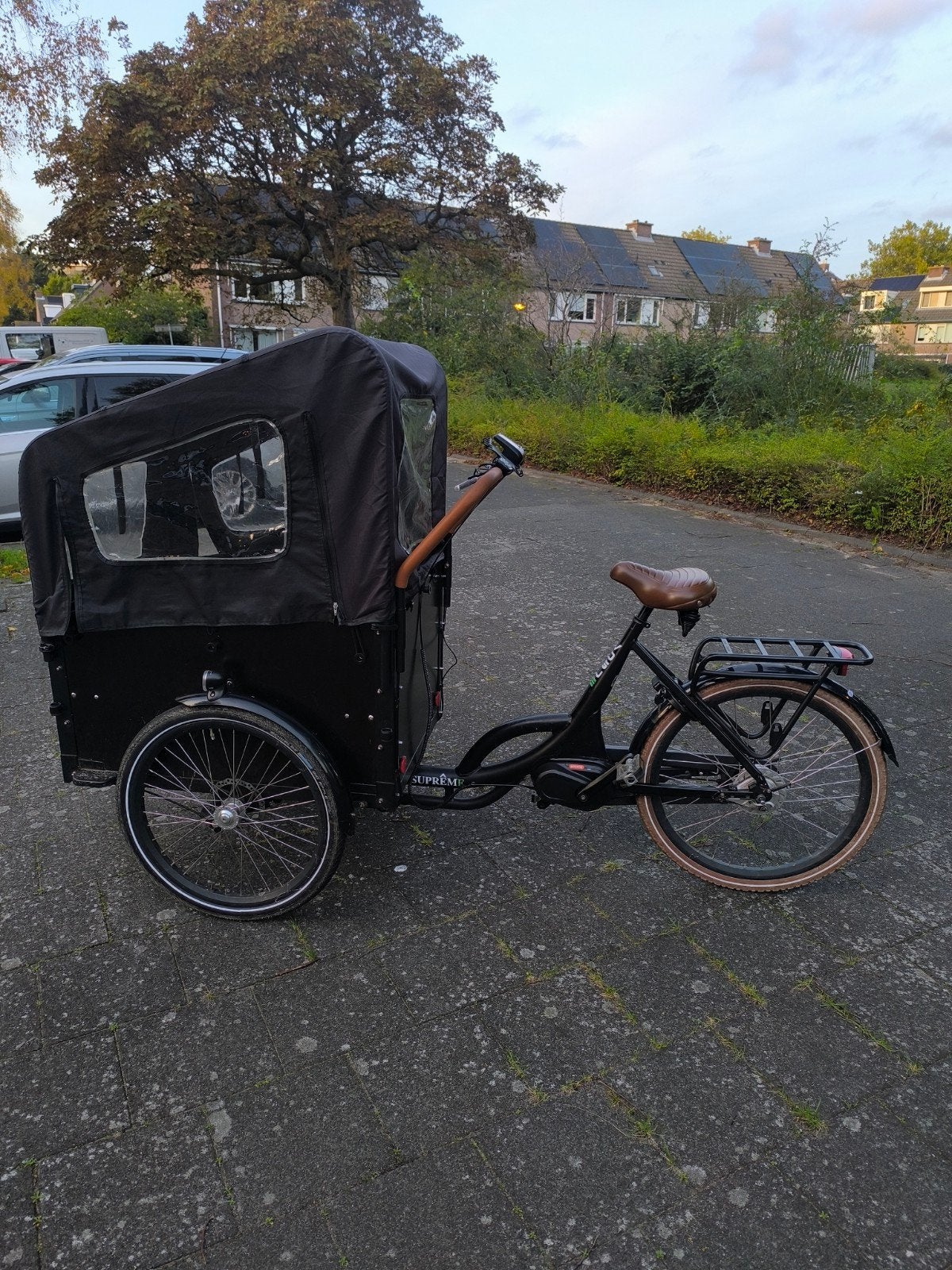 Bakfiets Vogue Supreme met Bafang middenmotor, Zo goed als nieuw, 2 kinderen, Elektrisch, Schijfrem