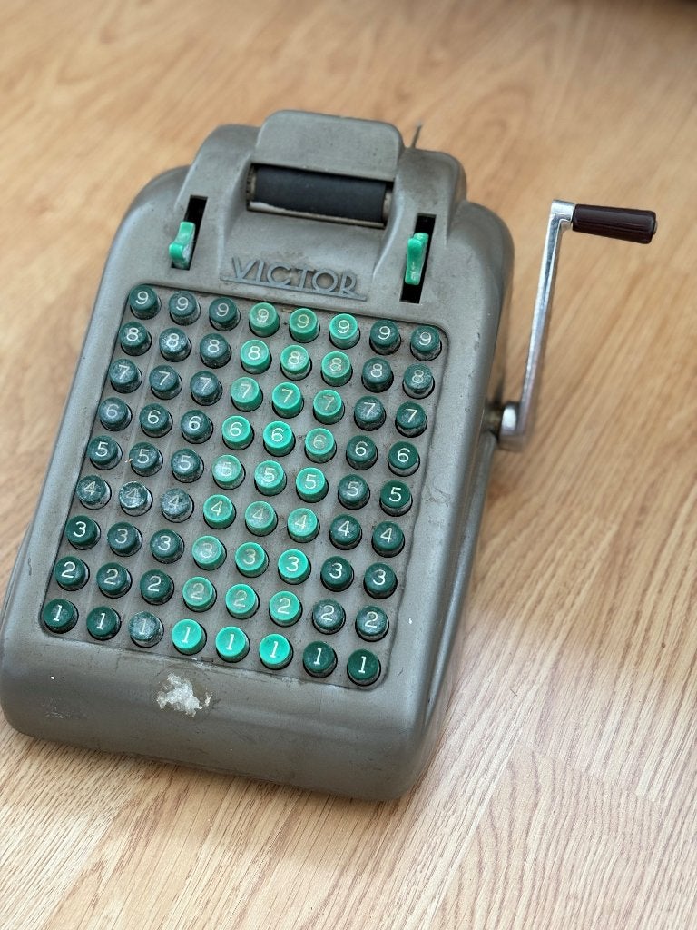 antieke telmachine/ rekenmachine, Ophalen, Computers en Rekenmachines