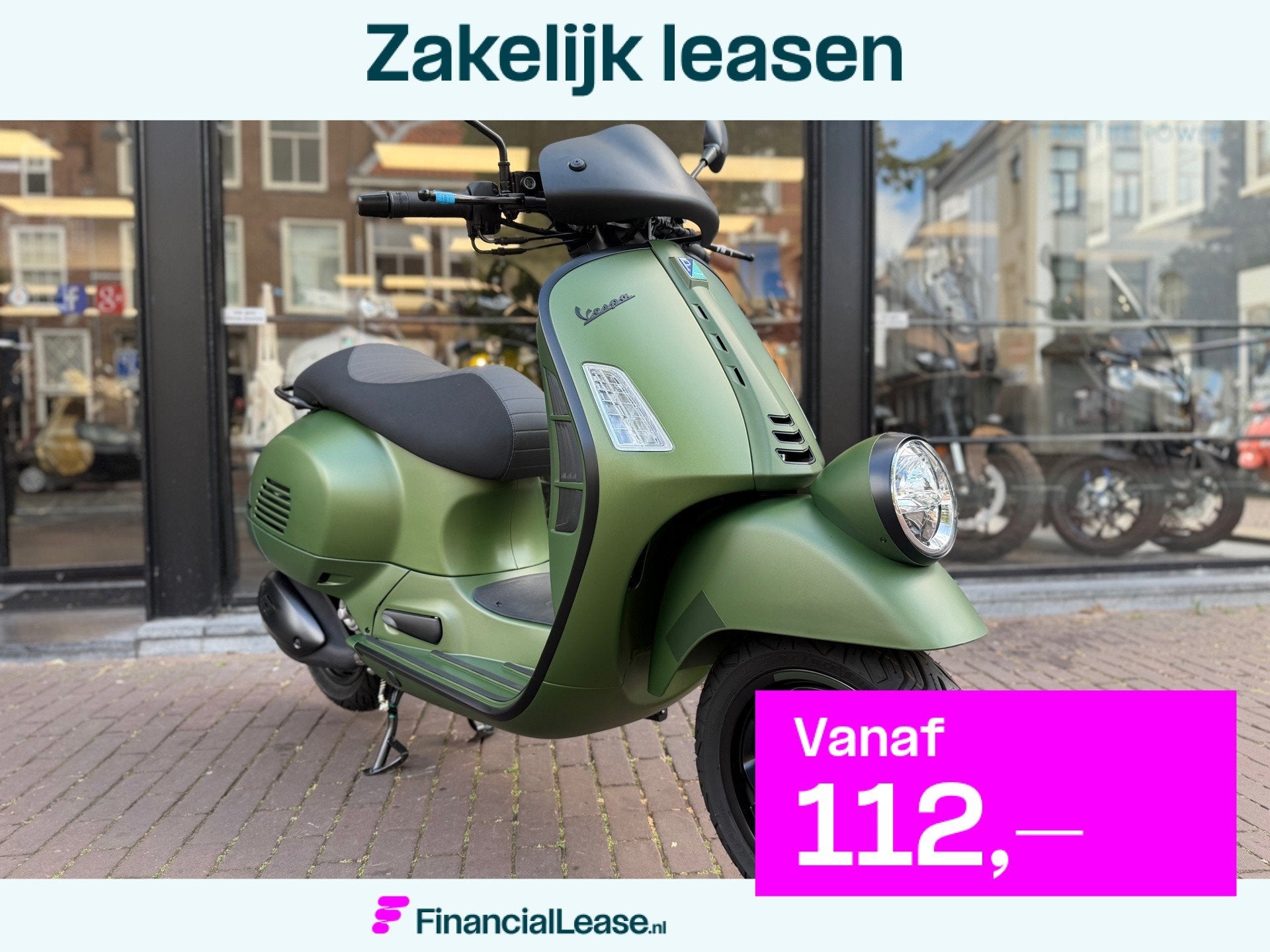 Vespa GTV 310 Euro5+ Verde Ribelle Matt | 4 Jaar Fabrieksgar, Scooter, Bedrijf, 310 cc, 12 t/m 35 kW