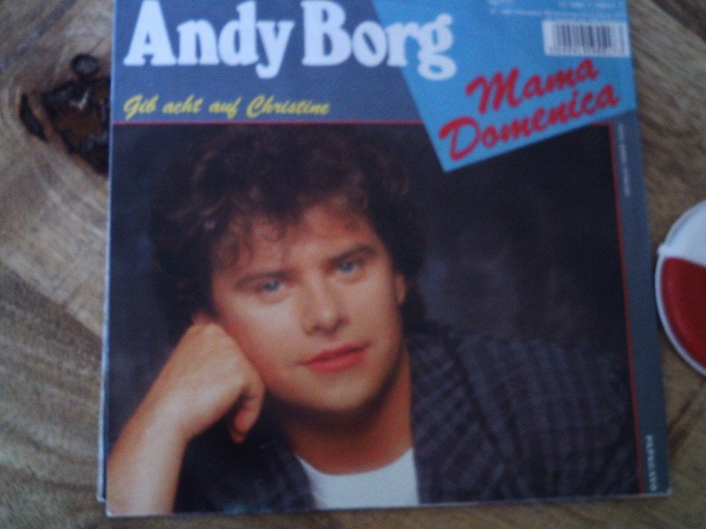 Andy Borg - Gib Acht auf Christine / Mama Domenica 21s, 7 inch, Zo goed als nieuw, Beschermende buitenhoes, Overige typen