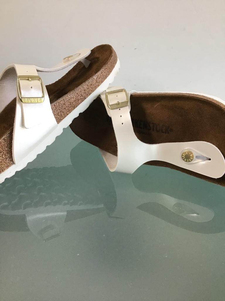 Birkenstock 36 slippers Gizeh wit | Nieuw | Gratis verzenden, Slippers, Verzenden, Wit, Nieuw