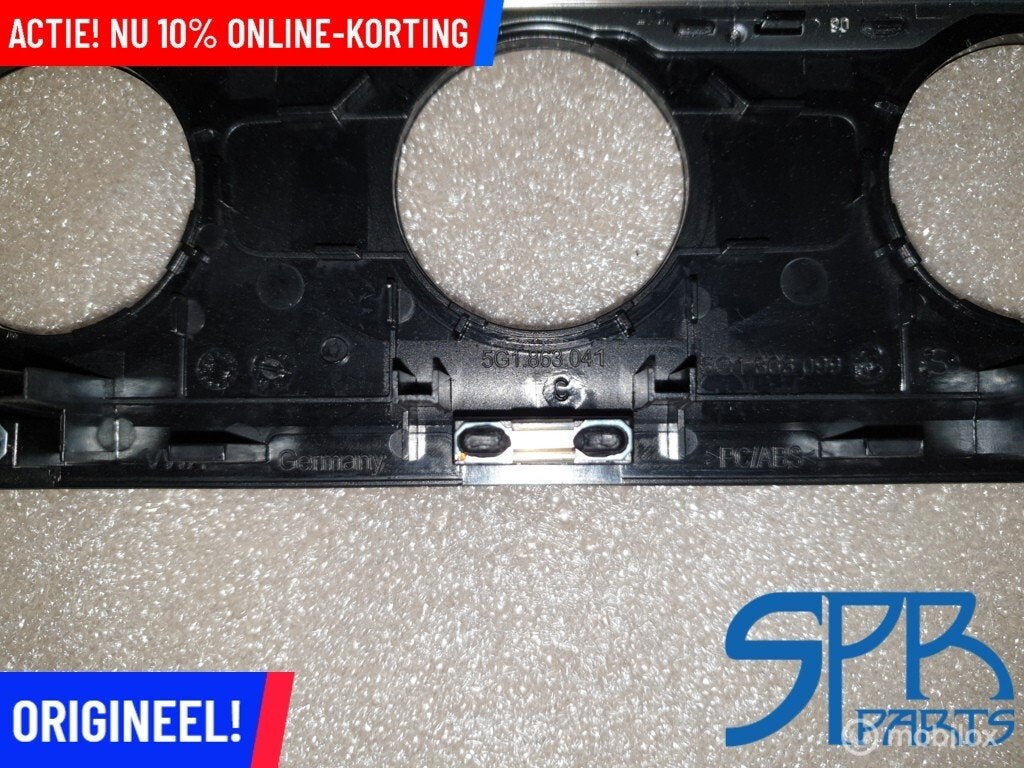 GOLF 7 INLEG LIJST RAND Climatronic paneel GRIJS 5G1863041, Gebruikt, Volkswagen, Ophalen of Verzenden, Volkswagen