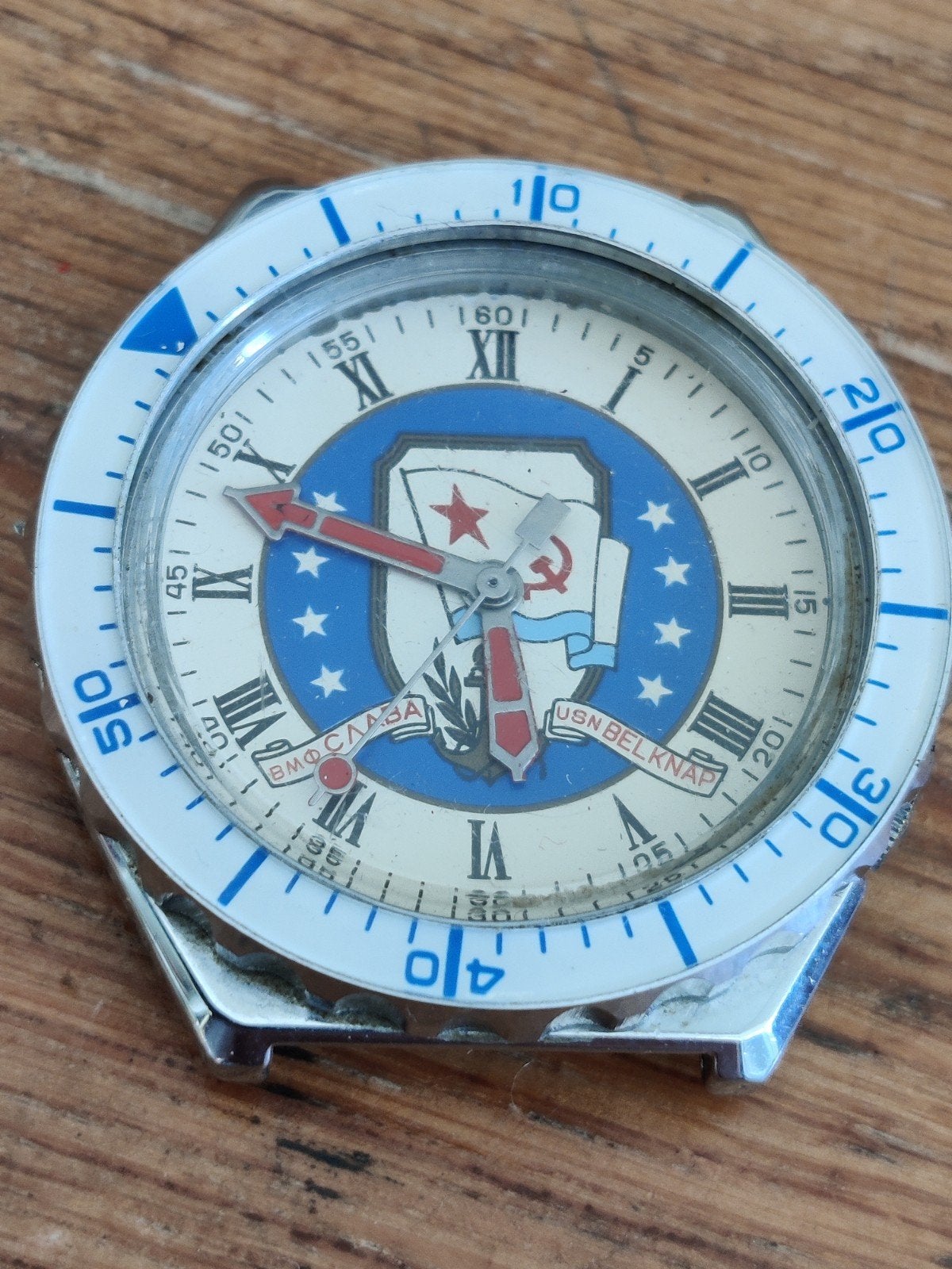 Vintage Russisch Polshorloge - Uniek Design, Overige merken, Staal, Polshorloge, 1960 of later