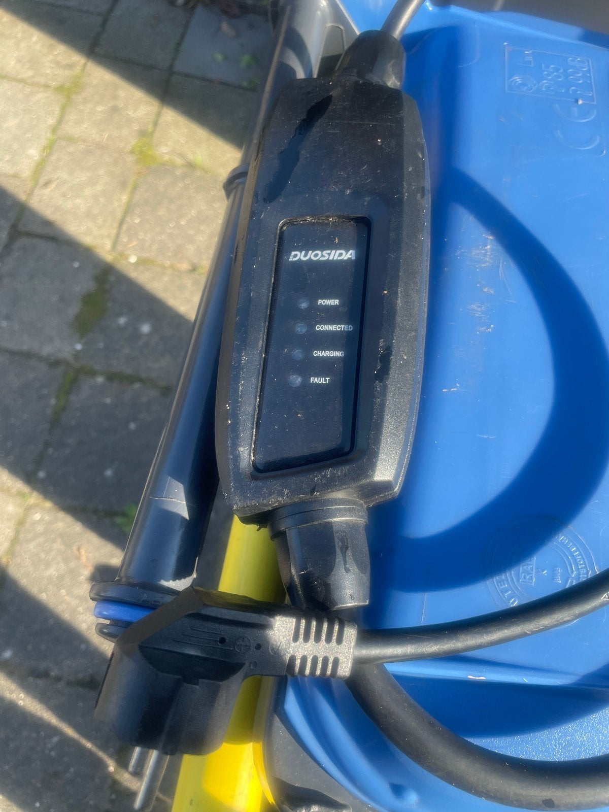 Duosida draagbare EV-lader Type 1 (10 meter!), Ophalen of Verzenden, Gebruikt, Laadkabel