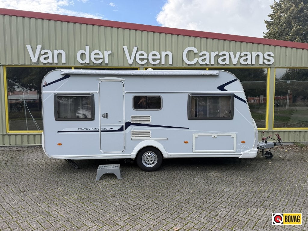 TEC Travel King 430 DB Voortent,Mover,fietsenrek, Caravans en Kamperen, Standaardzit, T.E.C., Bedrijf, Tot en met 3