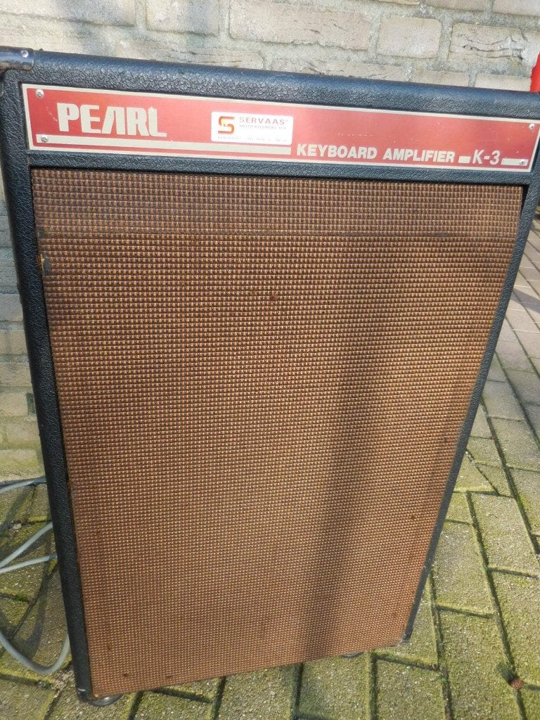 pearl keyboard versterker vintage, Muziek en Instrumenten, Ophalen, Gebruikt, Minder dan 500 watt, Keyboardversterker