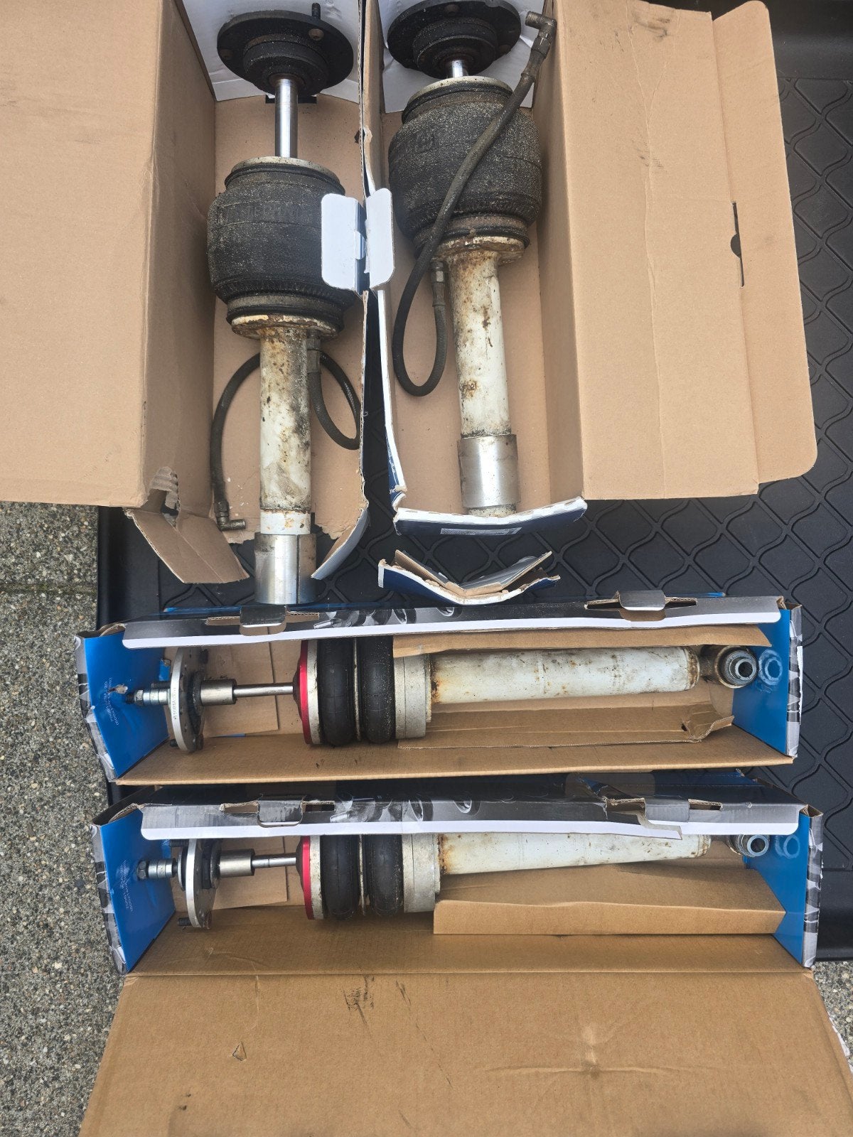 TA Technix Airride poten en balgen, Ophalen, Gebruikt, BMW