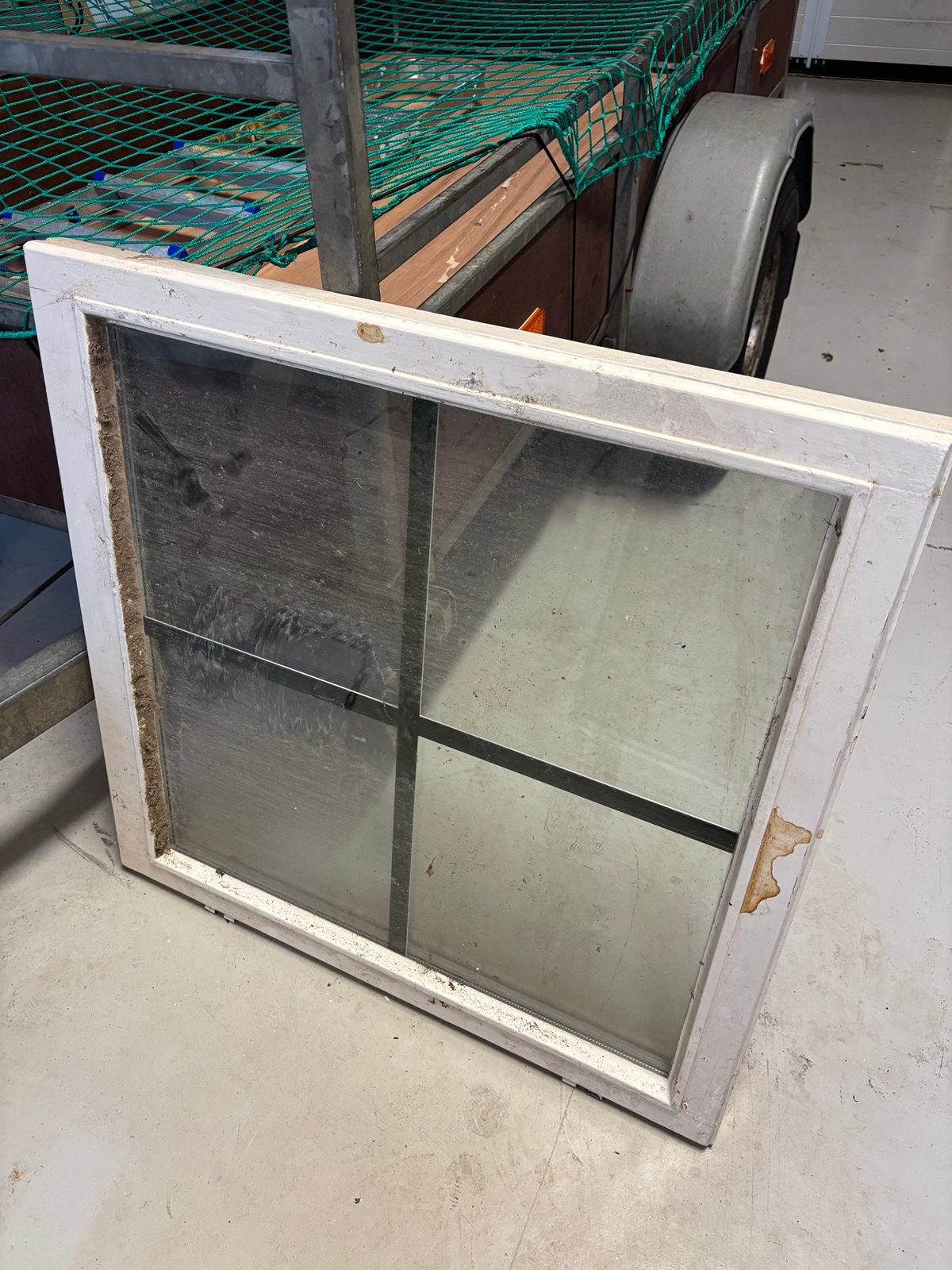 Hardhouten kozijnen met dubbel glas, Ophalen, Zo goed als nieuw