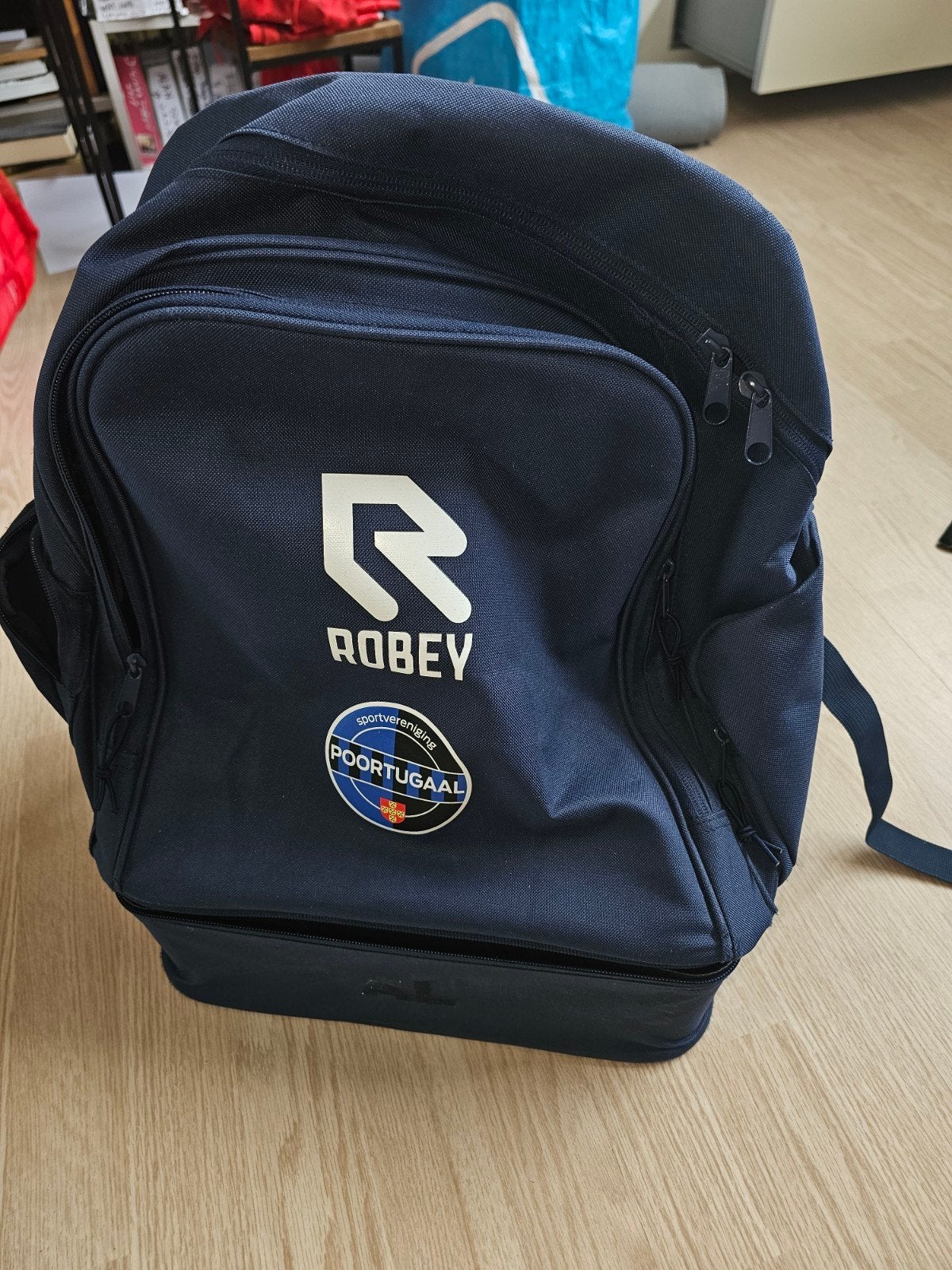 Robey Sporttas/Rugzak met SV Poortugaal logo, Ophalen of Verzenden, Gebruikt, 25 tot 40 cm, Overige merken