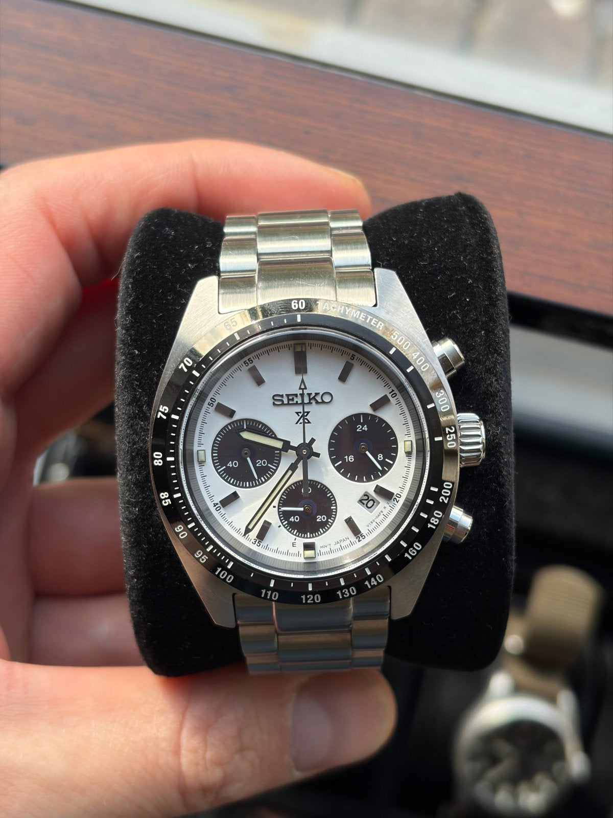 Seiko Prospex Speedtimer Solar Chronograaf SSC813P1, Ophalen, Seiko, Staal, Polshorloge