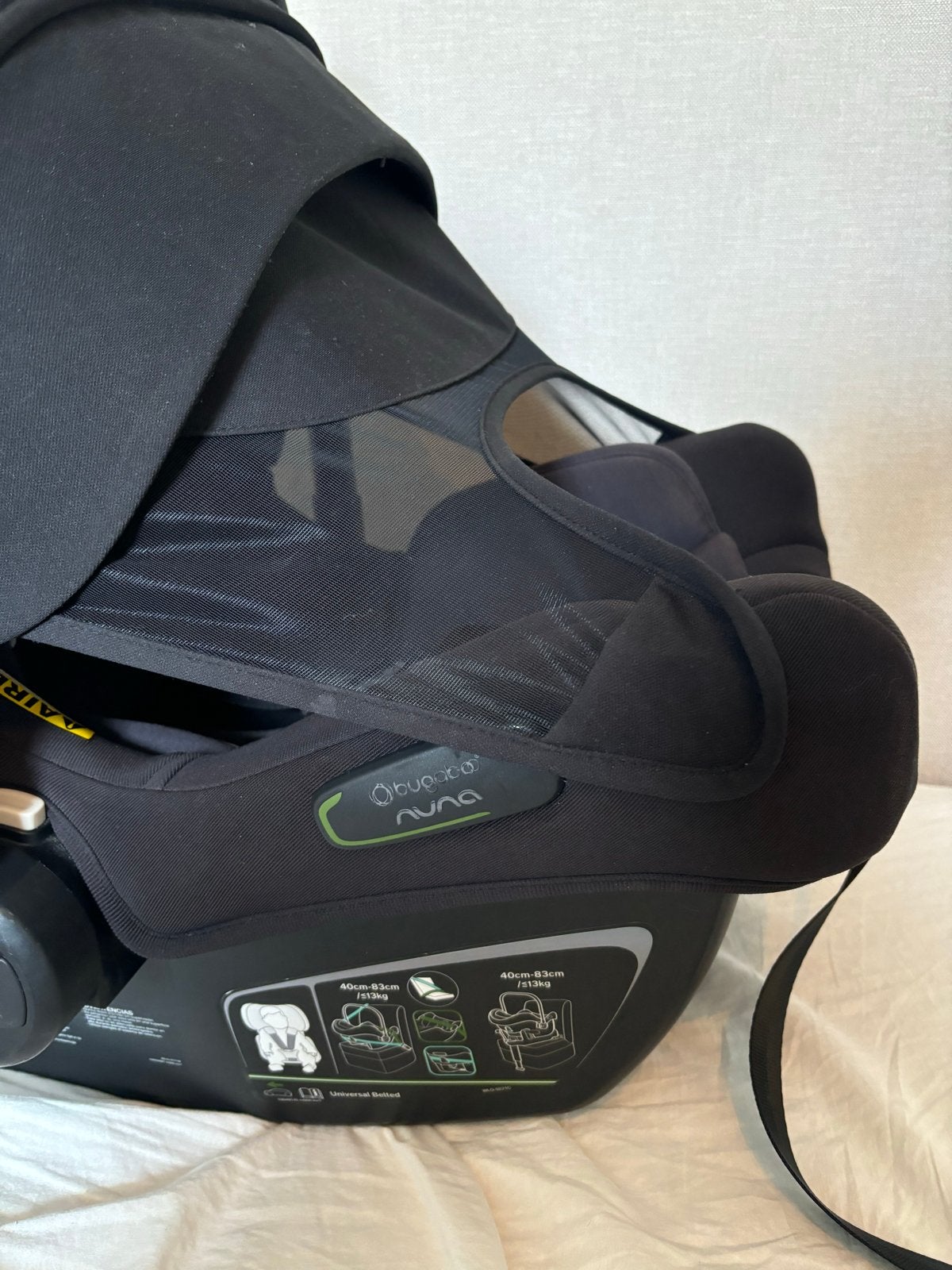 Nuna Turtle Air by Bugaboo autostoel - Gebruikt, 0 t/m 13 kg, Ophalen, Overige merken, Gebruikt