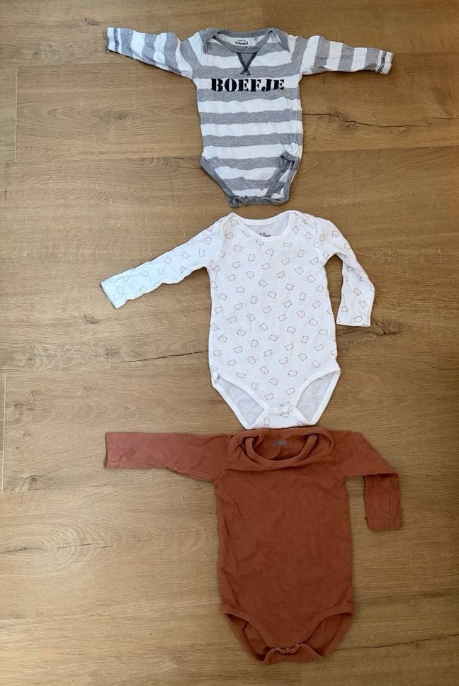 3 rompertjes maat 62/68 - Zeeman, Prénatal, Ophalen of Verzenden, Gebruikt, Jongetje of Meisje, Nacht- of Onderkleding