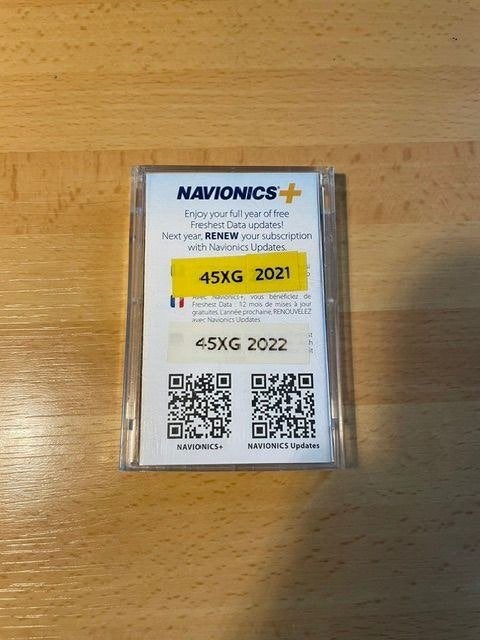 Navionics mini SD kaart 45 XG 2022 (Denemarken e.o.), Ophalen of Verzenden, Zo goed als nieuw, Kaartplotter of Fish Finder