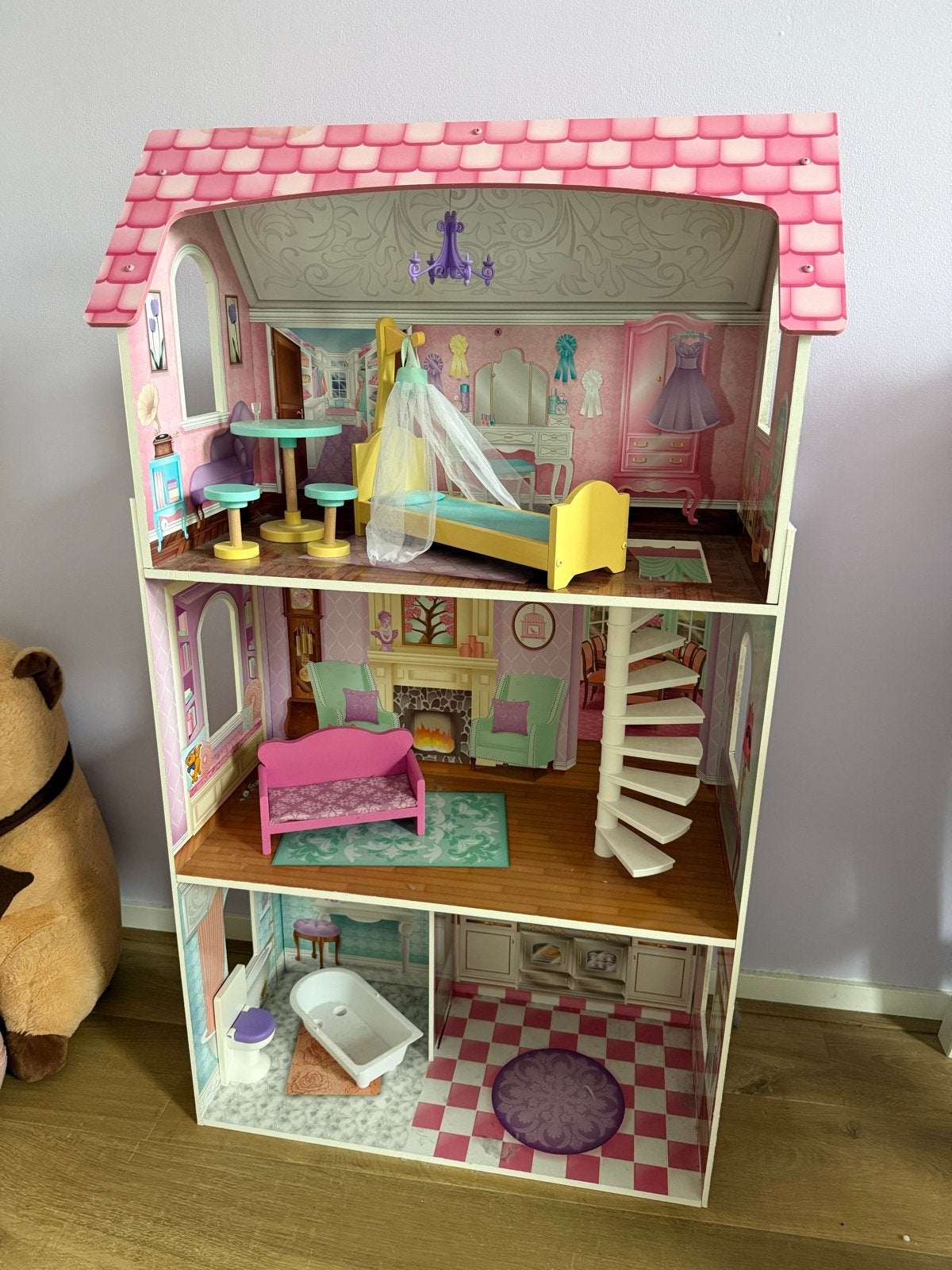 KidKraft Poppenhuis barbiehuis met Meubels, Ophalen, Gebruikt, Overige typen