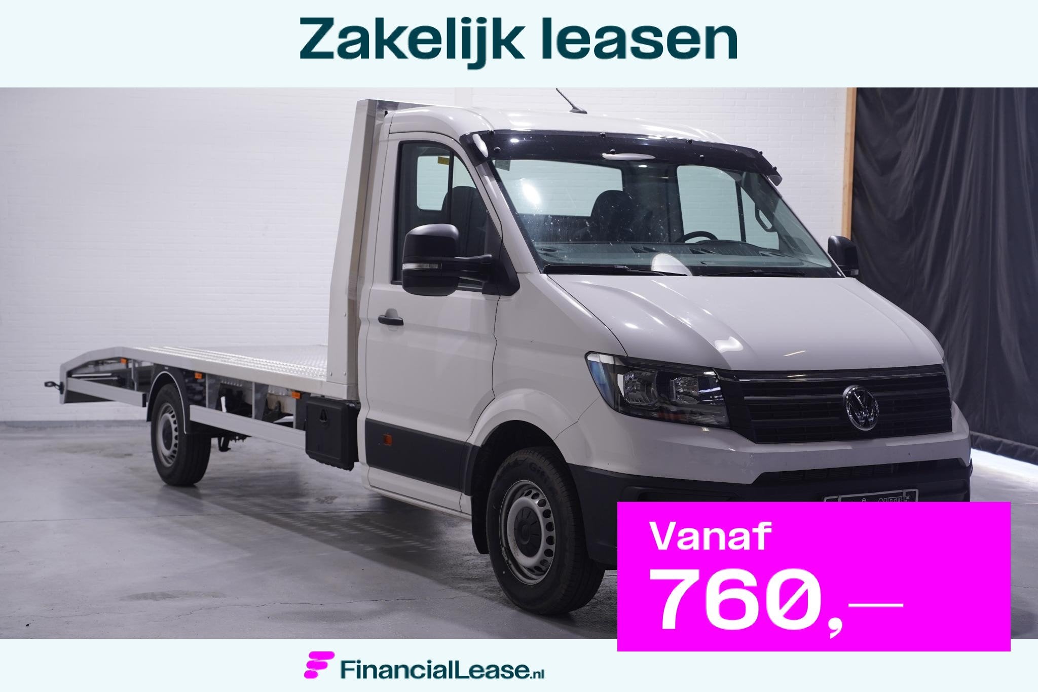 Volkswagen Crafter 2.0 TDI 140 pk L4 Autotransporter Airco,, Voorwielaandrijving, Stof, Gebruikt, 4 cilinders