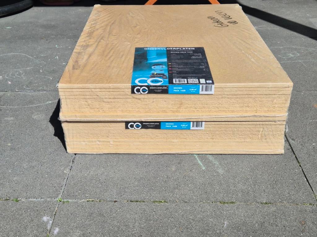Ondervloer platen Brown-pack 10dB, Ophalen, Overige materialen, 30 cm of meer, 50 tot 150 cm