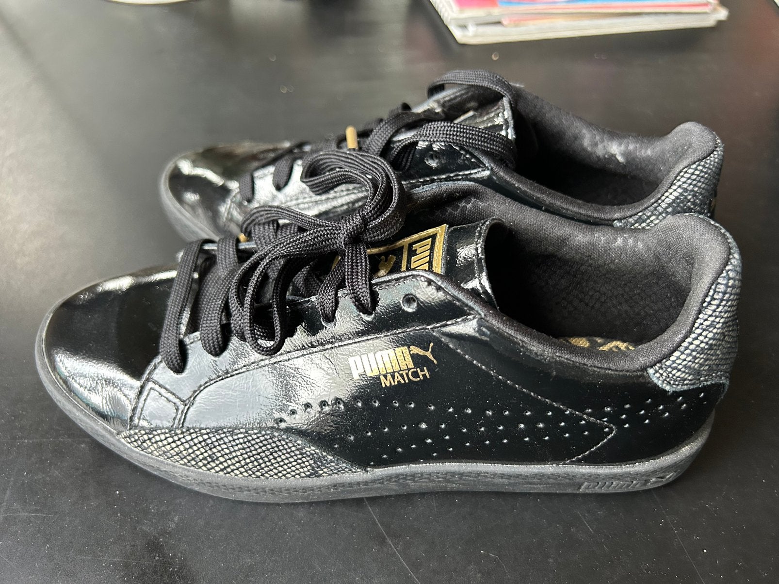 Puma sneaker gympen lak zeart maat 38 nieuw, Zwart, Nieuw, Ophalen of Verzenden, Sneakers of Gympen