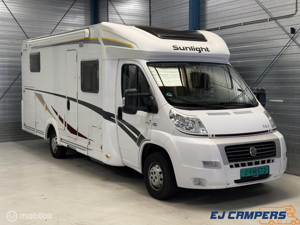 Fiat Sunlight T67 Enkele bedden + Hefbed!, Caravans en Kamperen, Campers, Sunlight, Ringverwarming, Airbags, 7 tot 8 meter