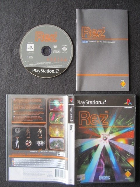 PS2 - Rez - Playstation 2, Spelcomputers en Games, Overige genres, 1 speler, Ophalen of Verzenden, Zo goed als nieuw