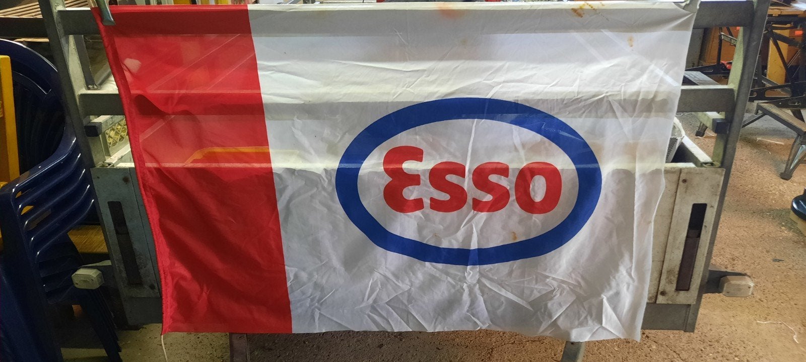 Vlag met Esso opdruk, Ophalen of Verzenden, Gebruikt
