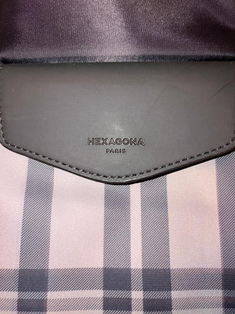 Hexagona ruitmotief grijze shopper, Ophalen of Verzenden, Nieuw, Grijs, Shopper