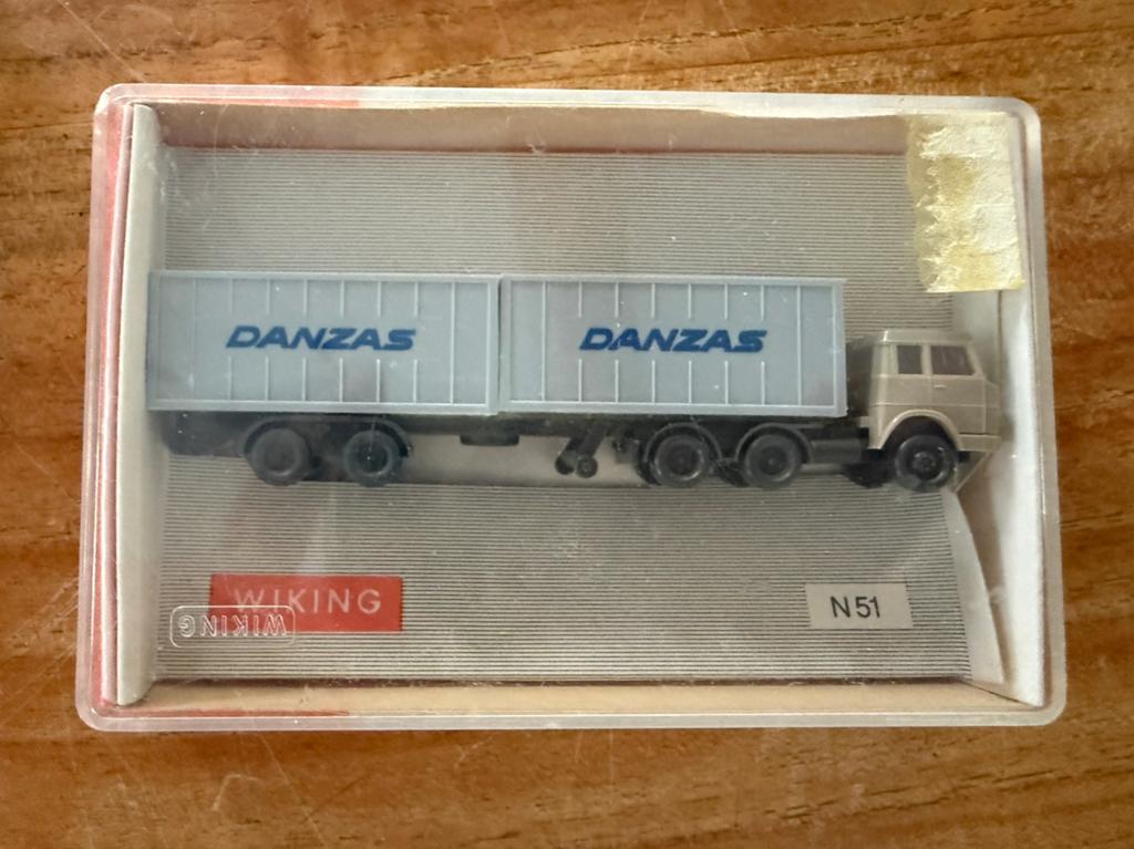 Märklin Danzas vrachtwagen / trailer, Ophalen of Verzenden, Zo goed als nieuw, Bus of Vrachtwagen