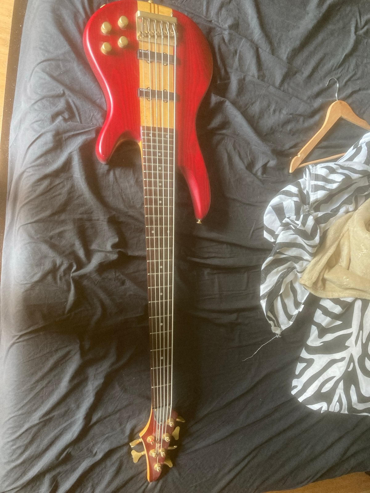 Samick Artist 6-snarige actieve neck-thru basgitaar, Ophalen of Verzenden, Gebruikt, Elektrisch, 6-snarig