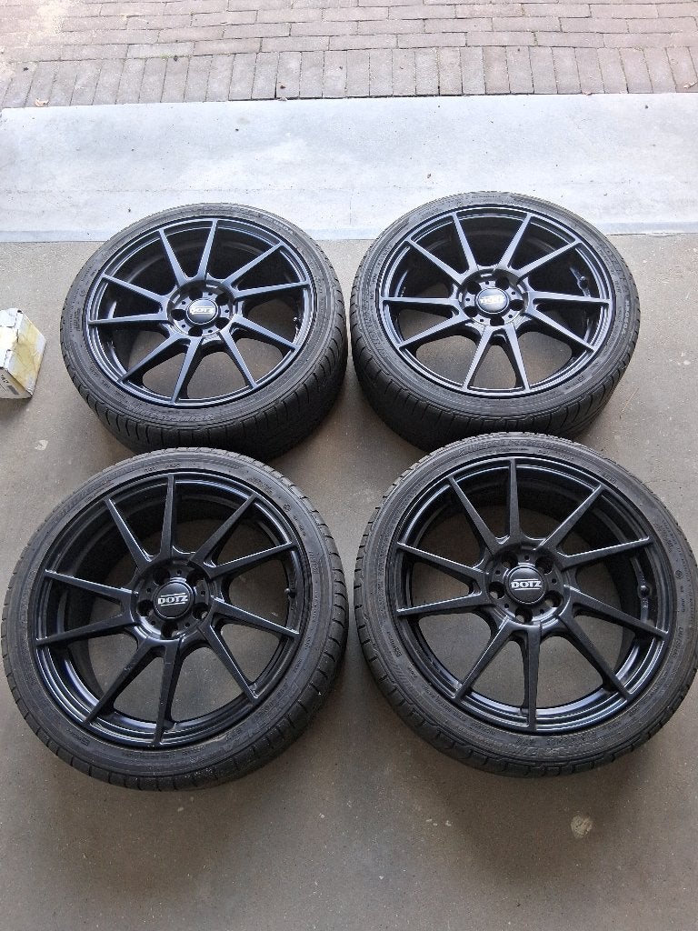 zwarte sport velgen Dotz, Auto diversen, Ophalen, Zo goed als nieuw