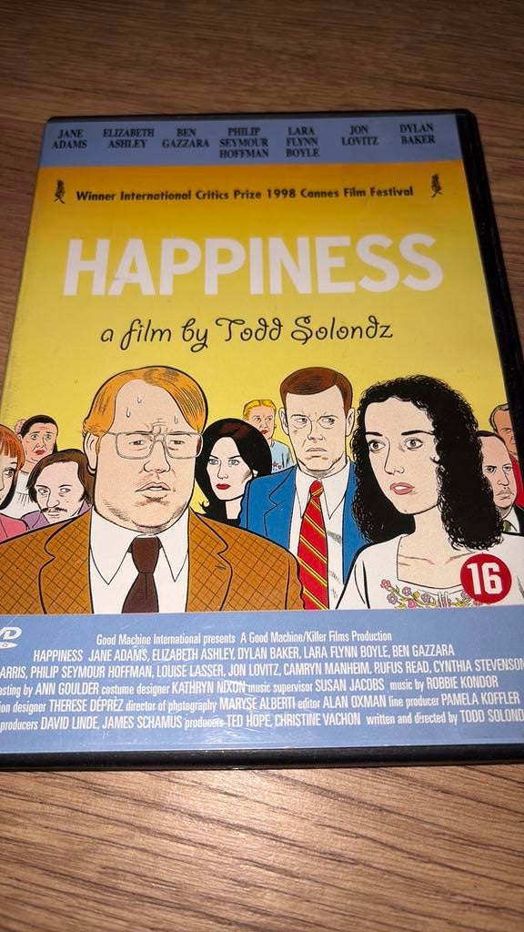 Happiness van Todd Solondz met Philip Seymour Hoffman., Cd's en Dvd's, Dvd's | Filmhuis, Vanaf 16 jaar, Ophalen of Verzenden, Zo goed als nieuw