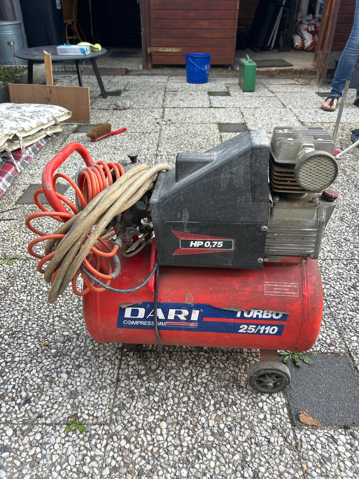 DARI Turbo Compressor 25/110 - Goede staat, Ophalen, Gebruikt, 6 tot 10 bar, Minder dan 200 liter/min