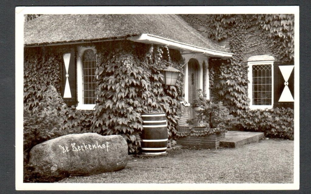 Oude ansicht - Zuidlaren - De Berkenhof - Dr., Ophalen of Verzenden, 1940 tot 1960, Gelopen, Drenthe