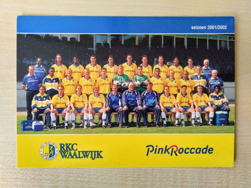 RKC Waalwijk selectiekaart 2001-2002, Verzenden, Zo goed als nieuw, Overige binnenlandse clubs, Spelerskaart