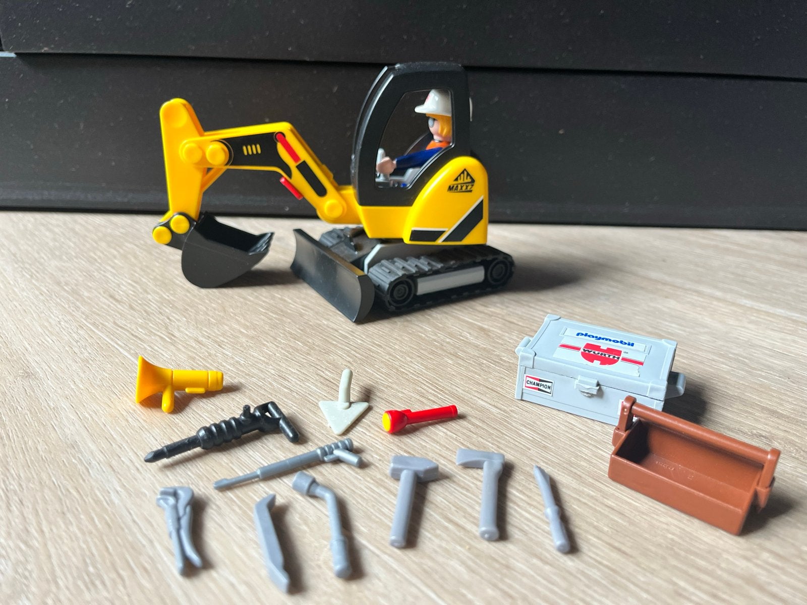 Playmobil Graafmachine met figuur en accessoires, Kinderen en Baby's, Speelgoed | Playmobil, Ophalen of Verzenden, Zo goed als nieuw