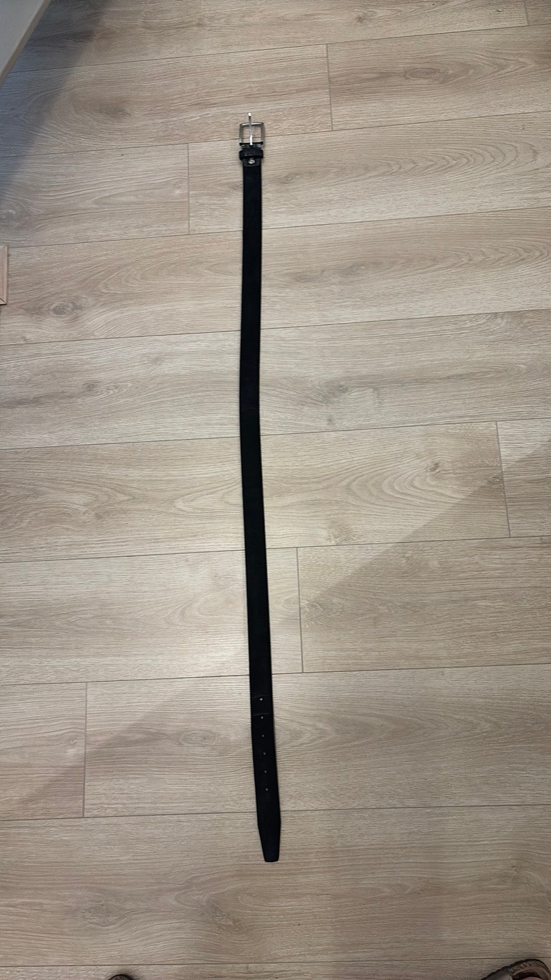 Riem 110 leer, Ophalen of Verzenden, Zo goed als nieuw, Zwart, 105 tot 115 cm