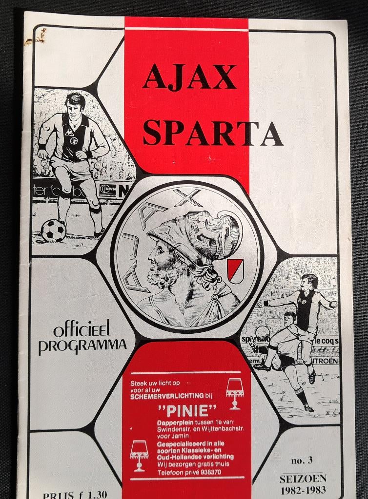 Ajax - Sparta 1982/1983, Ophalen of Verzenden, Zo goed als nieuw, Ajax, Boek of Tijdschrift
