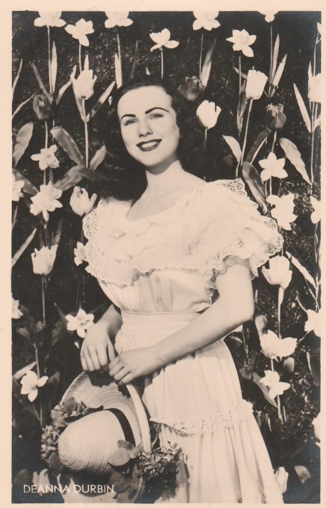 Ansichtkaart, Artiest, Deanna Durbin  (1861), Verzamelen, Verzenden, 1920 tot 1940, Sterren en Beroemdheden