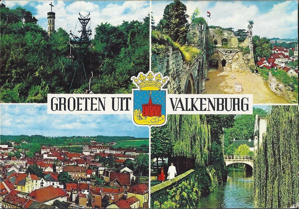 Kr2 gelopen ansichtkaart groeten uit valkenburg (, Ophalen of Verzenden, Voor 1920, Gelopen, Limburg