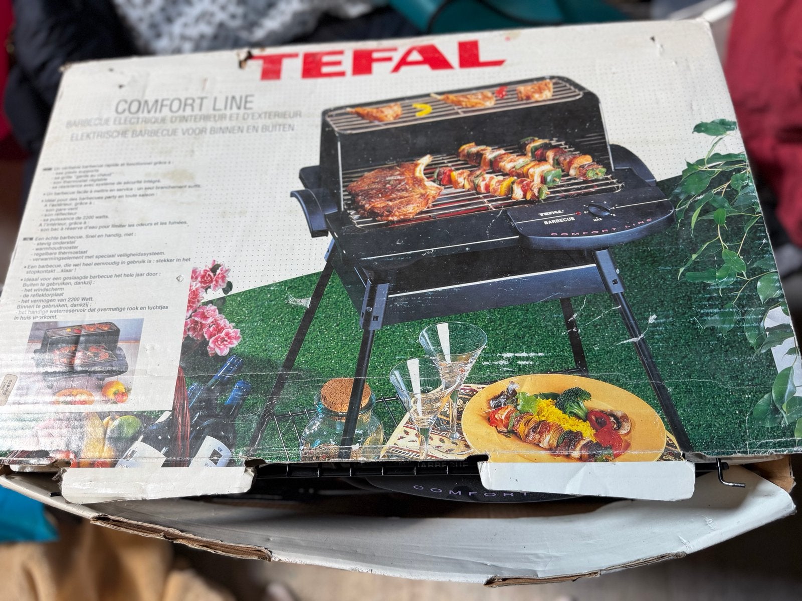 Tefal Comfort Line Elektrische Barbecue Binnen/Buiten, Ophalen, Gebruikt, @, Wiggie