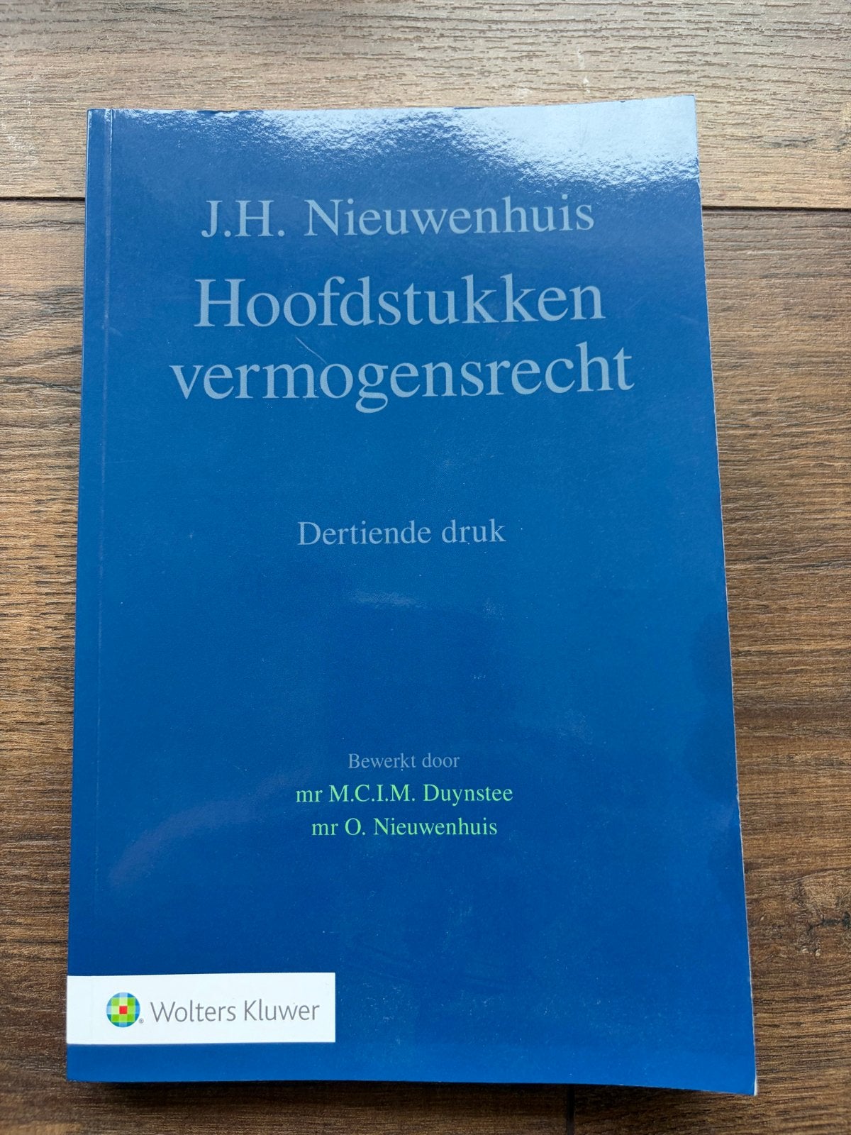 Hoofdstukken vermogensrecht - J.H. Nieuwenhuis, Ophalen of Verzenden, Gamma, Zo goed als nieuw, WO